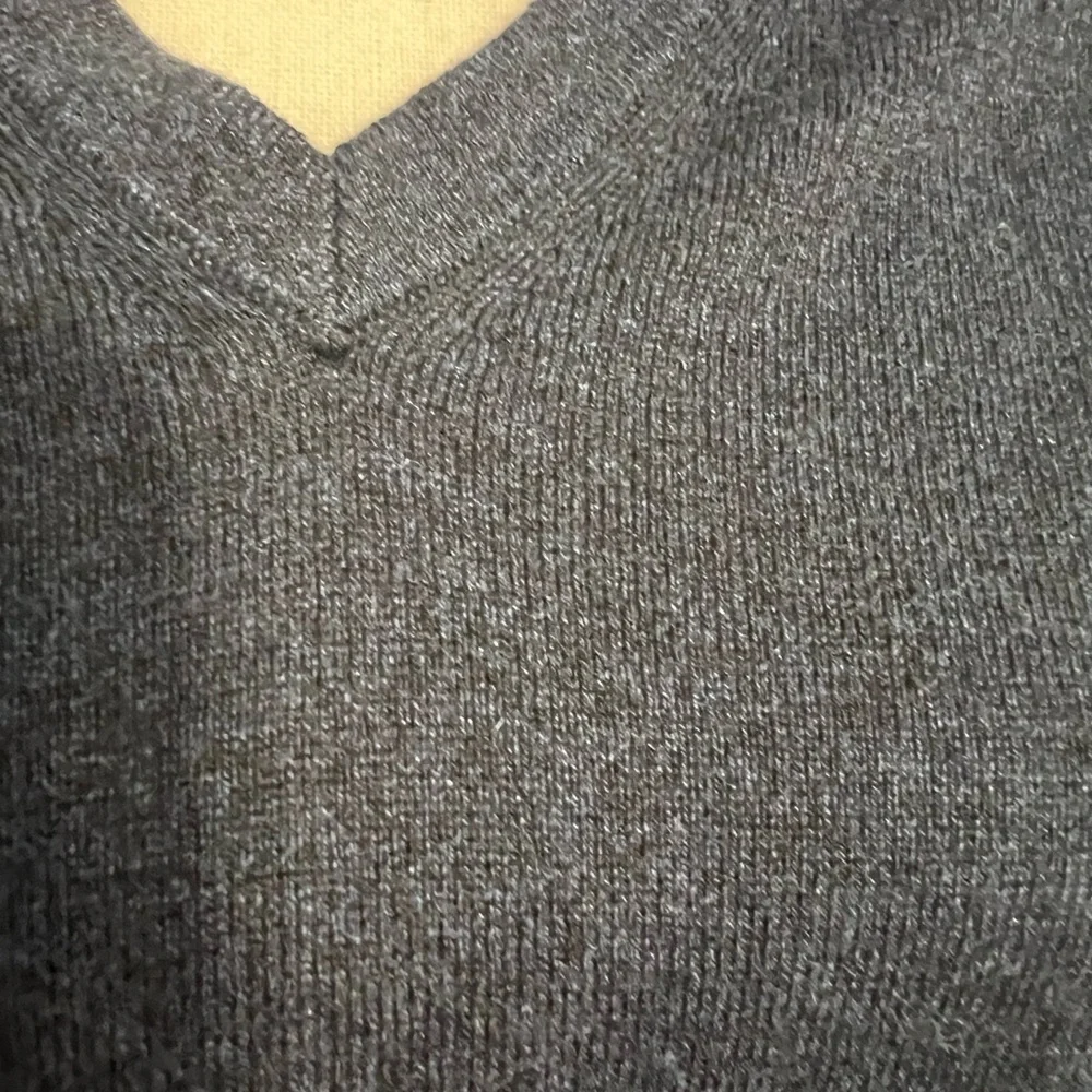 Banana Republic Charcoal V-Neck Sweater